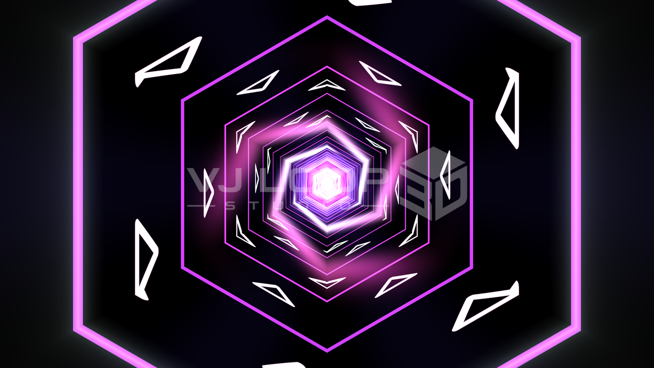 Glyph Tunnel — WGSL Graphic