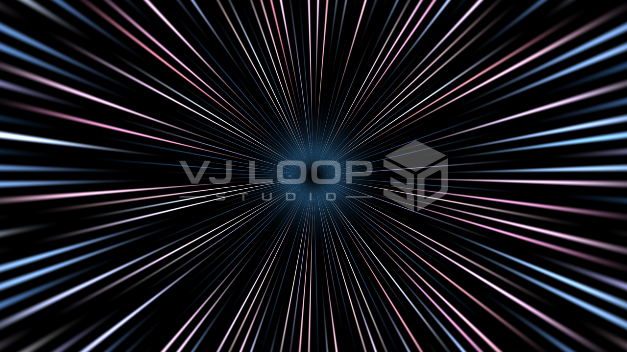 Hyperspace Tunnel — WGSL Graphic