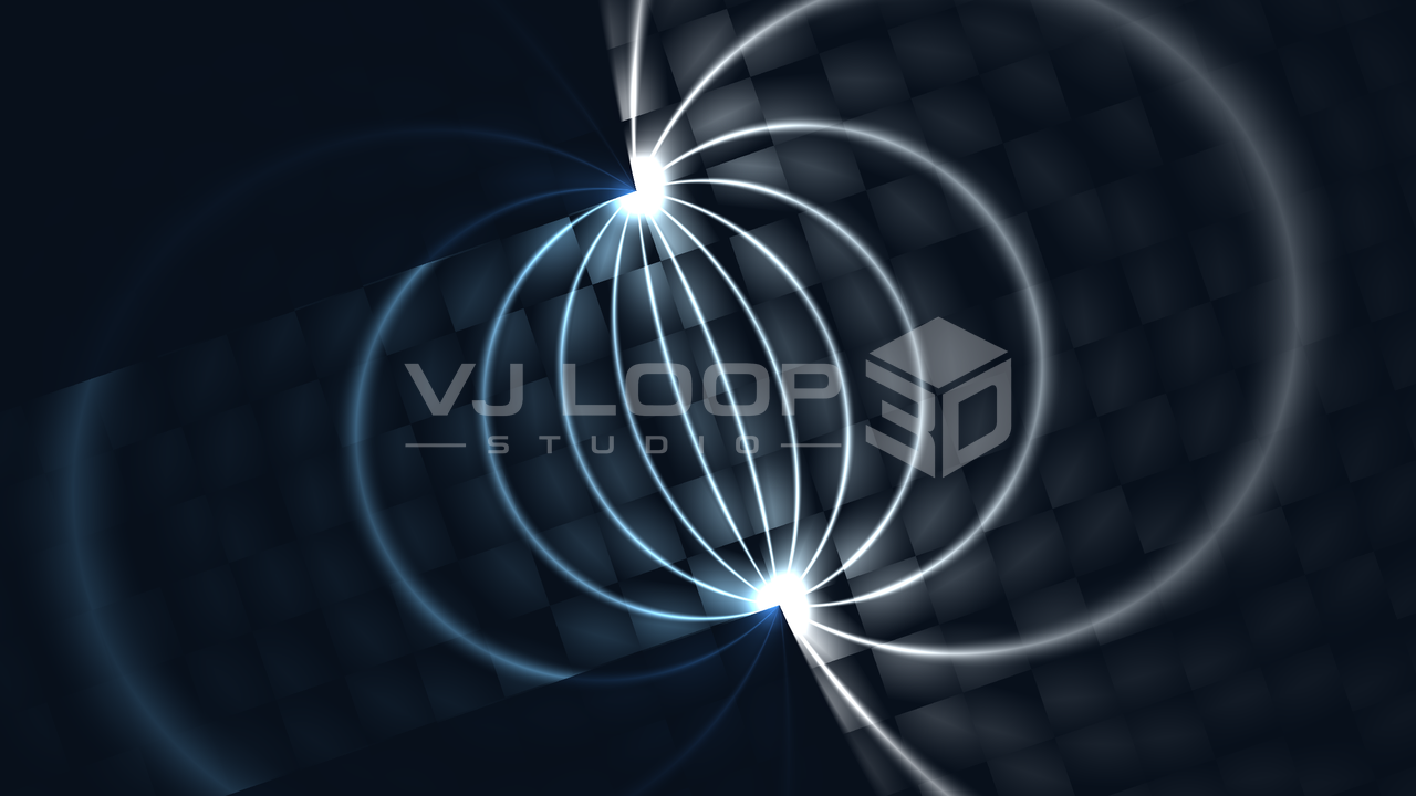 Magnetic Lines — WGSL Graphic