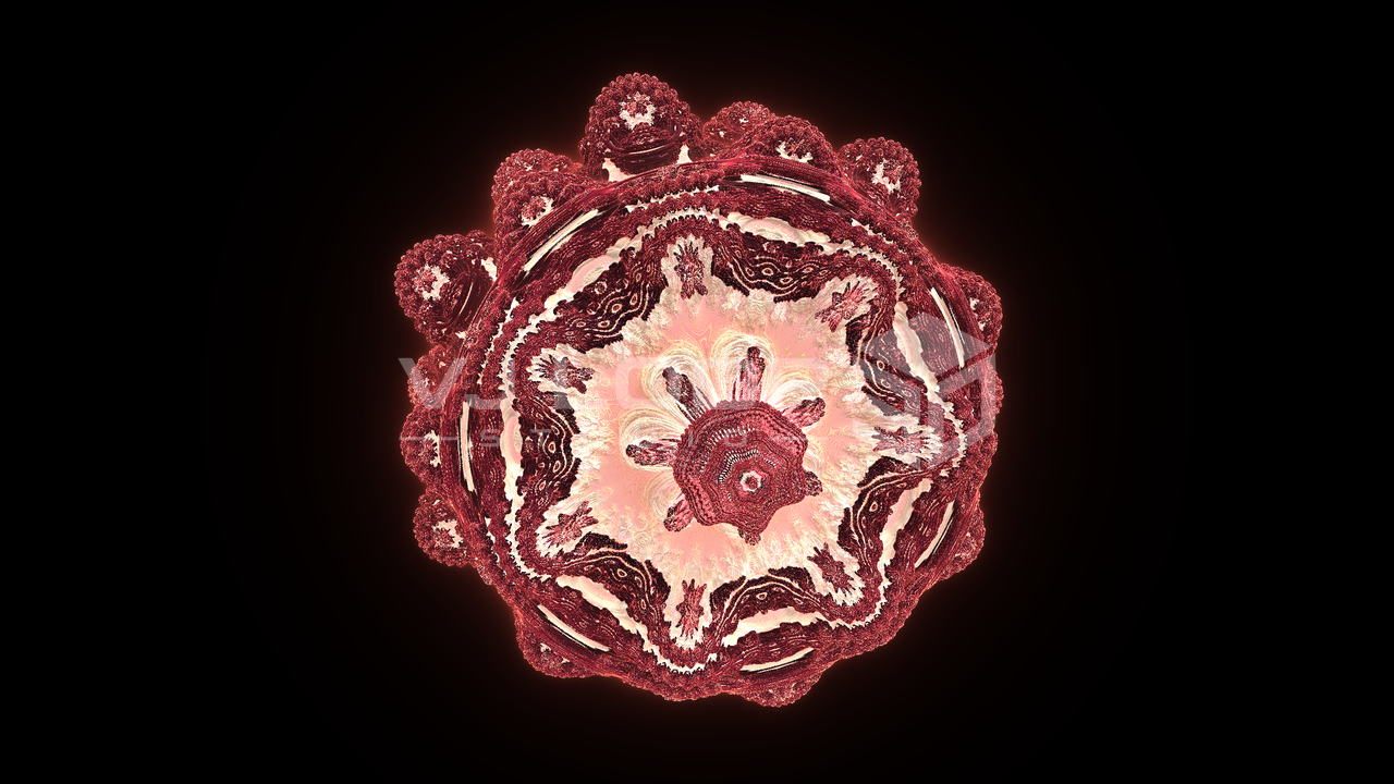Mandelbulb Core rendu dans VJ Loop Studio 3D