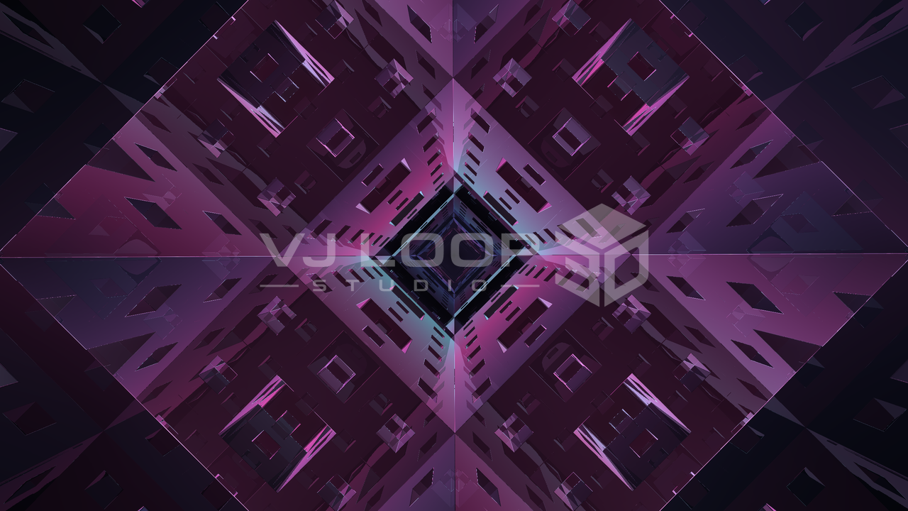 Menger Flight rendu dans VJ Loop Studio 3D