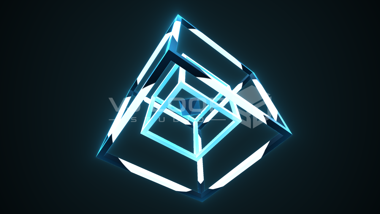 Neon Wireframe — WGSL Graphic