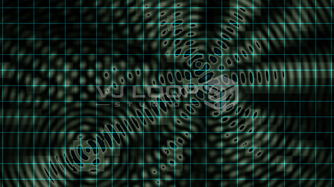Quantum Grid — WGSL Graphic