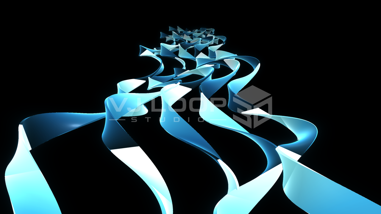 Ribbon Flow — WGSL Graphic