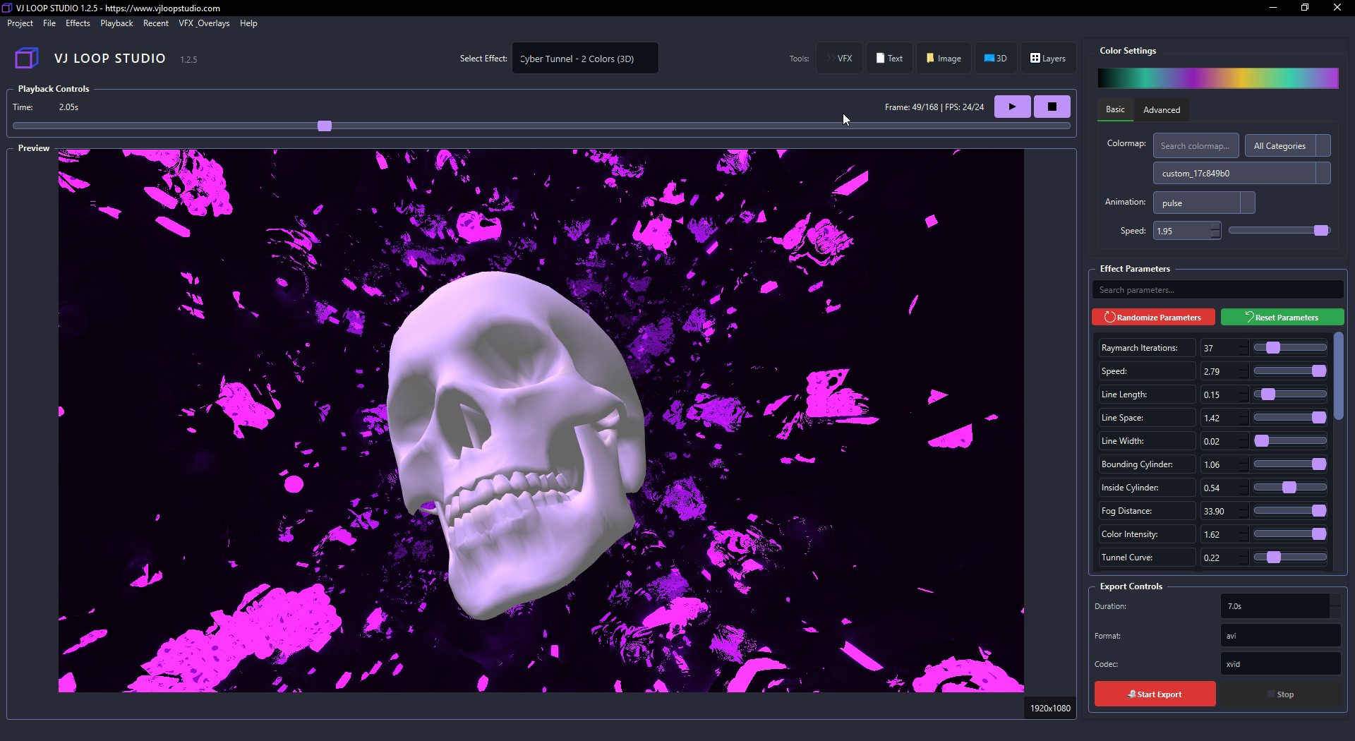 VJ Loop Studio - LED Effects Preview