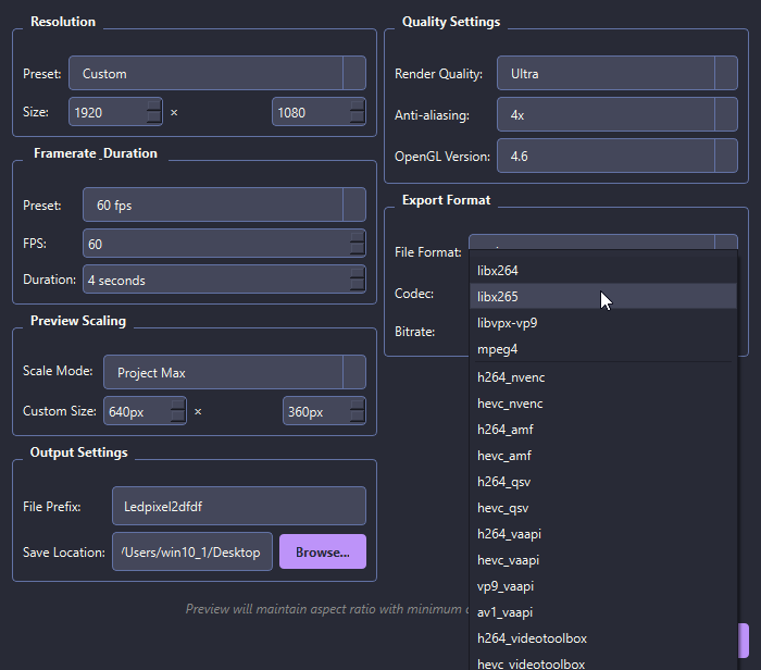 Project Settings