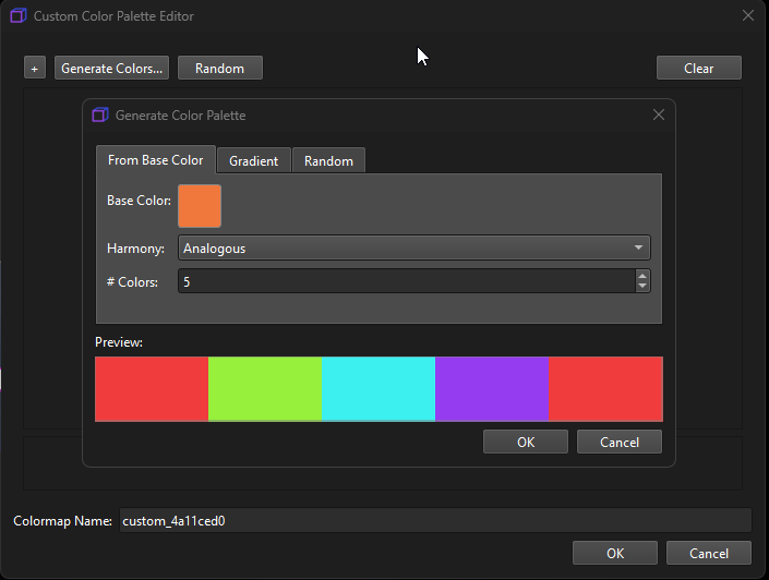 Custom Color Palette Editor